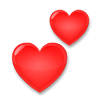 💕 Emoji zwei Herzen LG G5.