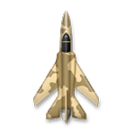 🛦 Emoji Aufwärts gerichtete Militärflugzeug LG G5.
