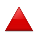 🔺 Emoji rotes Dreieck mit der Spitze nach oben LG G5.