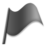 Émoji 🏴 Drapeau Noir sur LG G5.