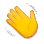👋 Emoji Mão Acenando na LG G5.