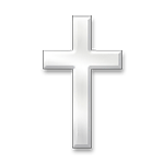 🕆 Emoji Cruz latina blanca en LG G5.