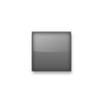◽ Emoji mittelkleines weißes Quadrat LG G5.
