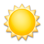 🌣 Emoji Sol branco na LG G5.