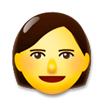 👩 Emoji Mujer en LG G5.