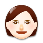 👩🏻 Emoji Frau: helle Hautfarbe LG G5.