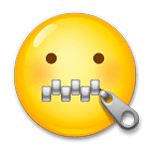 Emoji 🤐 Faccina Con Bocca Con Cerniera su LG G5.