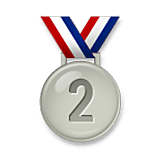 Émoji 🥈 Médaille D’argent sur LG Velvet.