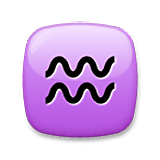 ♒ Emoji Signo De Aquário na LG Velvet.