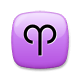 Emoji ♈ Segno Zodiacale Dell’Ariete su LG Velvet.