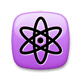 Emoji ⚛️ Simbolo Dell’atomo su LG Velvet.
