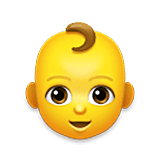 Emoji 👶 Neonato su LG Velvet.