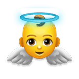 👼 Emoji Bebé ángel en LG Velvet.