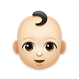 👶🏻 Emoji Bebé: Tono De Piel Claro en LG Velvet.