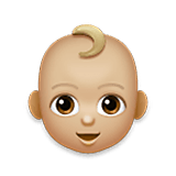 👶🏼 Emoji Bebê: Pele Morena Clara na LG Velvet.