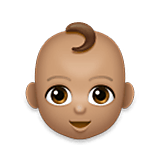 Emoji 👶🏽 Neonato: Carnagione Olivastra su LG Velvet.