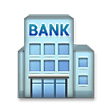 Emoji 🏦 Banca su LG Velvet.