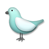 Emoji 🐦 Uccello su LG Velvet.