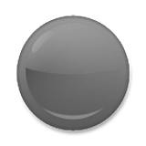 Emoji ⚫ Cerchio Nero su LG Velvet.