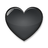 Emoji 🖤 Cuore Nero su LG Velvet.