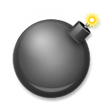 Emoji 💣 Bomba su LG Velvet.
