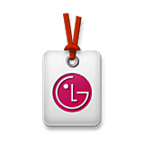 Emoji 🔖 Segnalibro su LG Velvet.