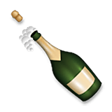 Emoji 🍾 Bottiglia Stappata su LG Velvet.
