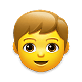 Emoji 👦 Bambino su LG Velvet.