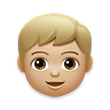 👦🏼 Emoji Niño: Tono De Piel Claro Medio en LG Velvet.