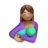 🤱🏽 Emoji Lactancia Materna: Tono De Piel Medio en LG Velvet.
