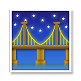Emoji 🌉 Ponte Di Notte su LG Velvet.