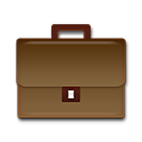 Emoji 💼 Valigetta 24 Ore su LG Velvet.