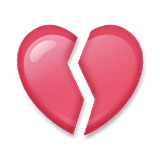 Emoji 💔 Cuore Infranto su LG Velvet.