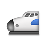 Emoji 🚅 Treno Alta Velocità Punta Arrotondata su LG Velvet.