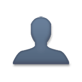 Emoji 👤 Profilo Di Persona su LG Velvet.