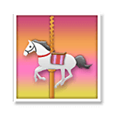 Emoji 🎠 Cavallo Da Giostra su LG Velvet.