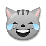 Emoji 😹 Gatto Con Lacrime Di Gioia su LG Velvet.