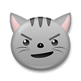 Emoji 😼 Gatto Con Sorriso Sarcastico su LG Velvet.