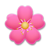 Emoji 🌸 Fiore Di Ciliegio su LG Velvet.