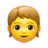 Emoji 🧒 Bimbo su LG Velvet.