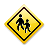 Emoji 🚸 Attraversamento Bambini su LG Velvet.