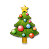 Emoji 🎄 Albero Di Natale su LG Velvet.