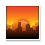 Emoji 🌆 Città Al Tramonto su LG Velvet.
