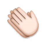 Emoji 👏🏻 Mani Che Applaudono: Carnagione Chiara su LG Velvet.