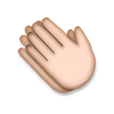 Emoji 👏🏼 Mani Che Applaudono: Carnagione Abbastanza Chiara su LG Velvet.