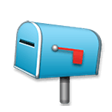 Emoji 📪 Cassetta Postale Chiusa Bandierina Abbassata su LG Velvet.