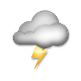 🌩️ Emoji Nube Con Rayo en LG Velvet.