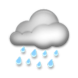🌧️ Emoji Nuvem Com Chuva na LG Velvet.