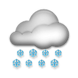 🌨️ Emoji Wolke mit Schnee LG Velvet.