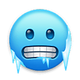 🥶 Emoji Cara Con Frío en LG Velvet.